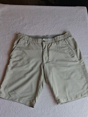 Under Armour Men's Light Khaki Performance Shorts